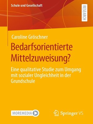 cover image of Bedarfsorientierte Mittelzuweisung?